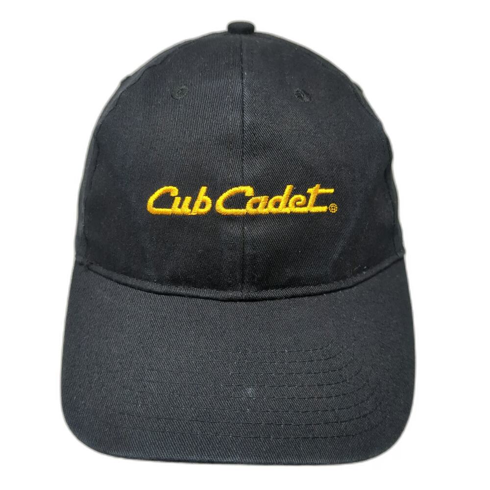 Hit Wear Baseball Cap Black One Size Cub Cadet Embroidered Logo Strapback Hat